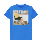 Bright Blue Printed T-shirt Front