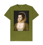 Moss Green Printed T-shirt Front