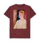 Red Wine Printed T-shirt Front