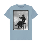 Stone Blue Printed T-shirt Front