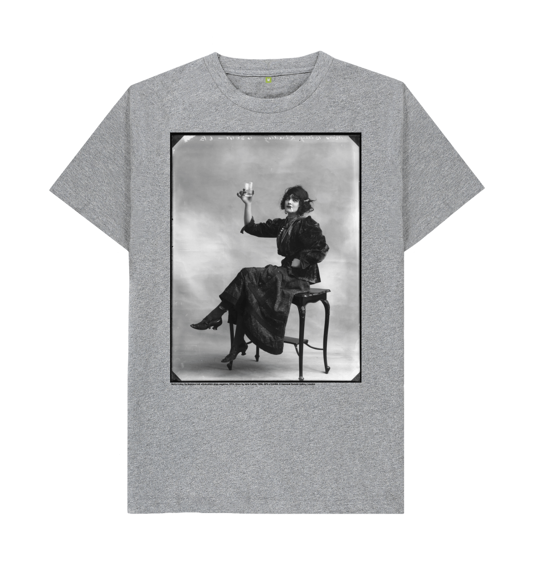 Athletic grey printed t shirt front