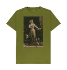 Moss Green Printed T-shirt Front