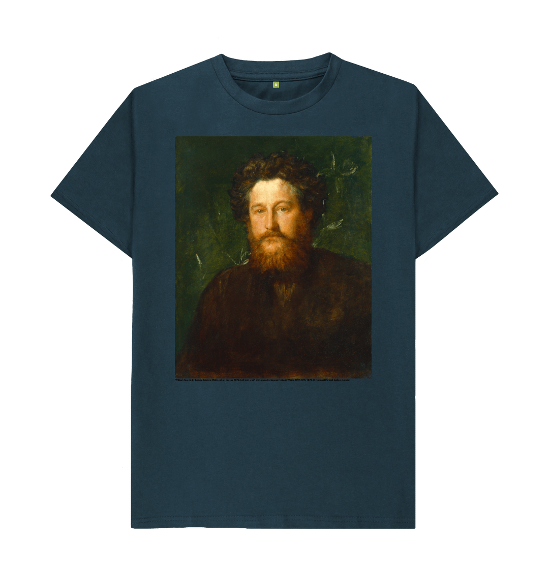Denim blue printed t shirt front