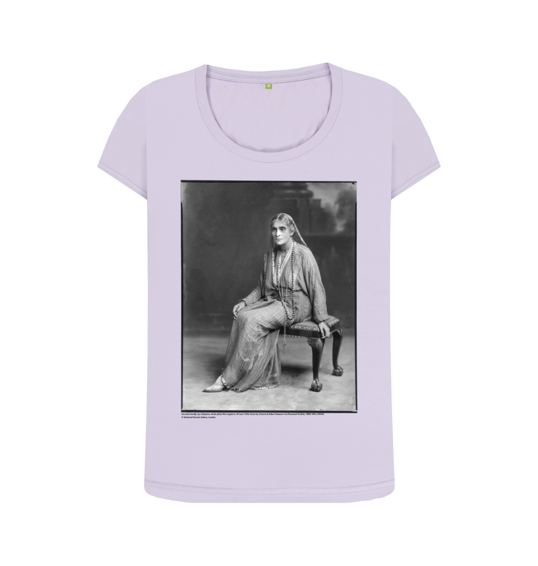 Violet printed t shirt front