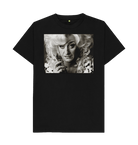 Black Printed T-shirt Front