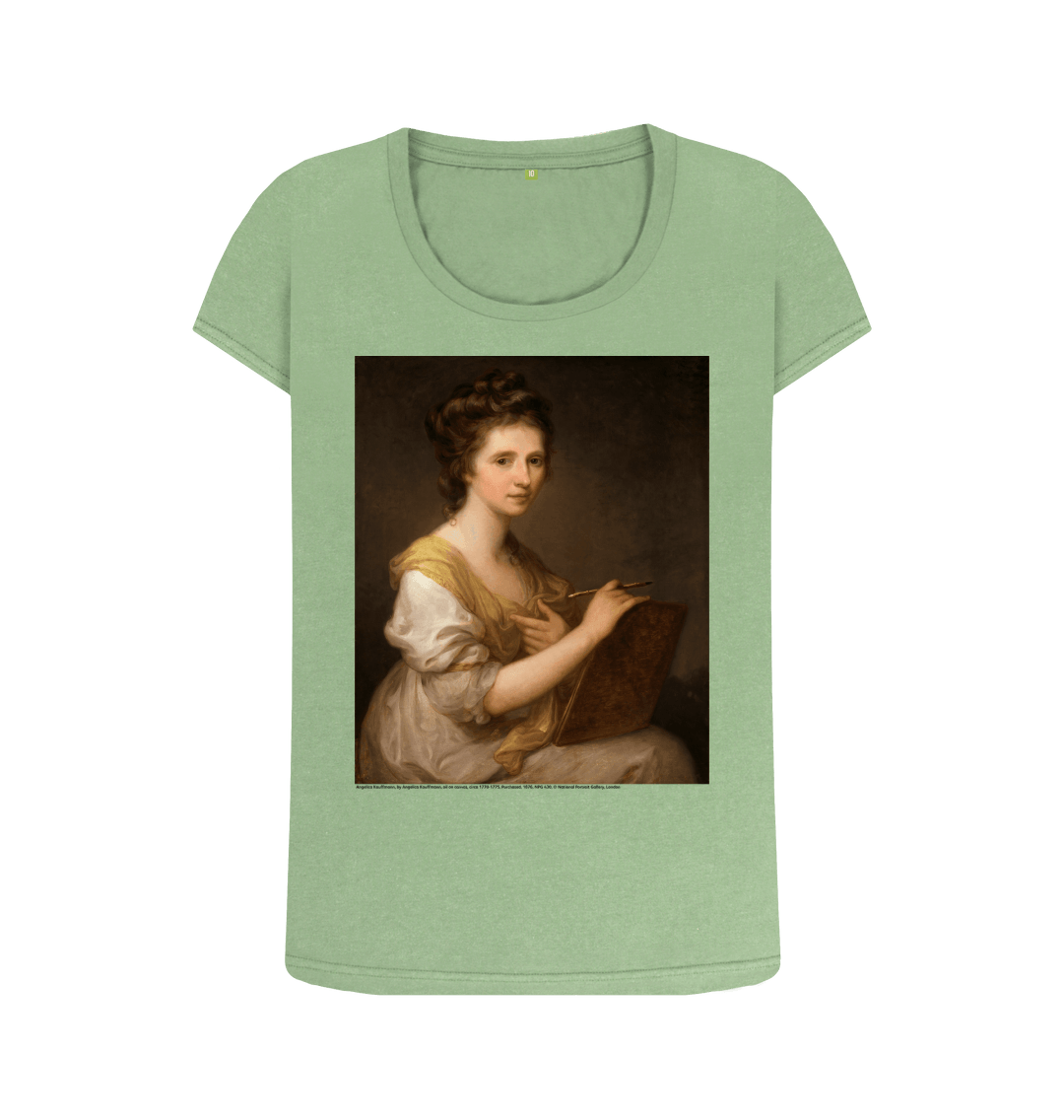 Sage printed t shirt front