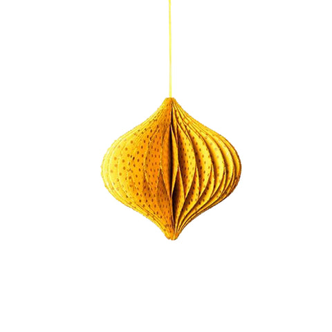 Onion Honeycomb Decoration in Gold, Medium