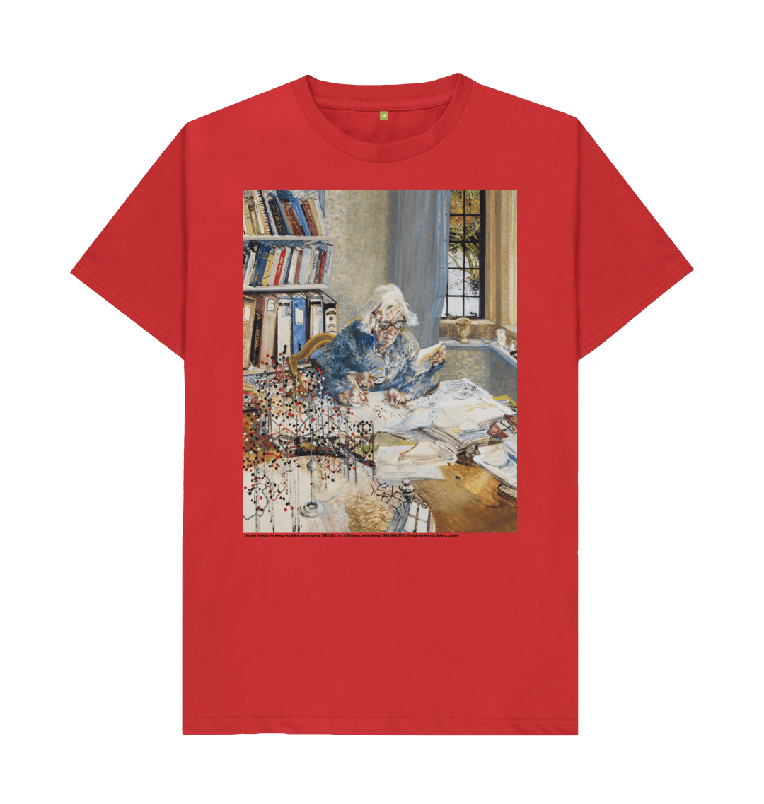 Red printed t shirt front
