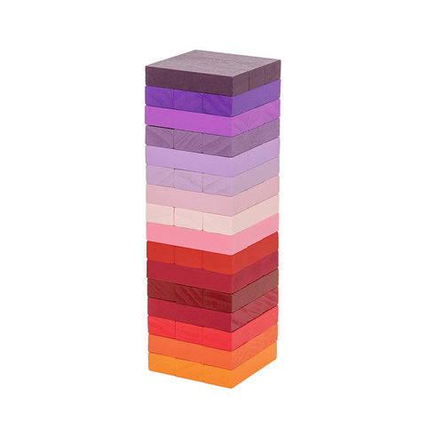 A warm coloured gradient tower game. 