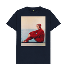 Navy Blue Printed T-shirt Front