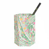 Marbled Pen Pot in Green Multicolour