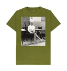 Moss Green Printed T-shirt Front
