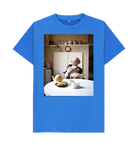 Bright Blue Printed T-shirt Front