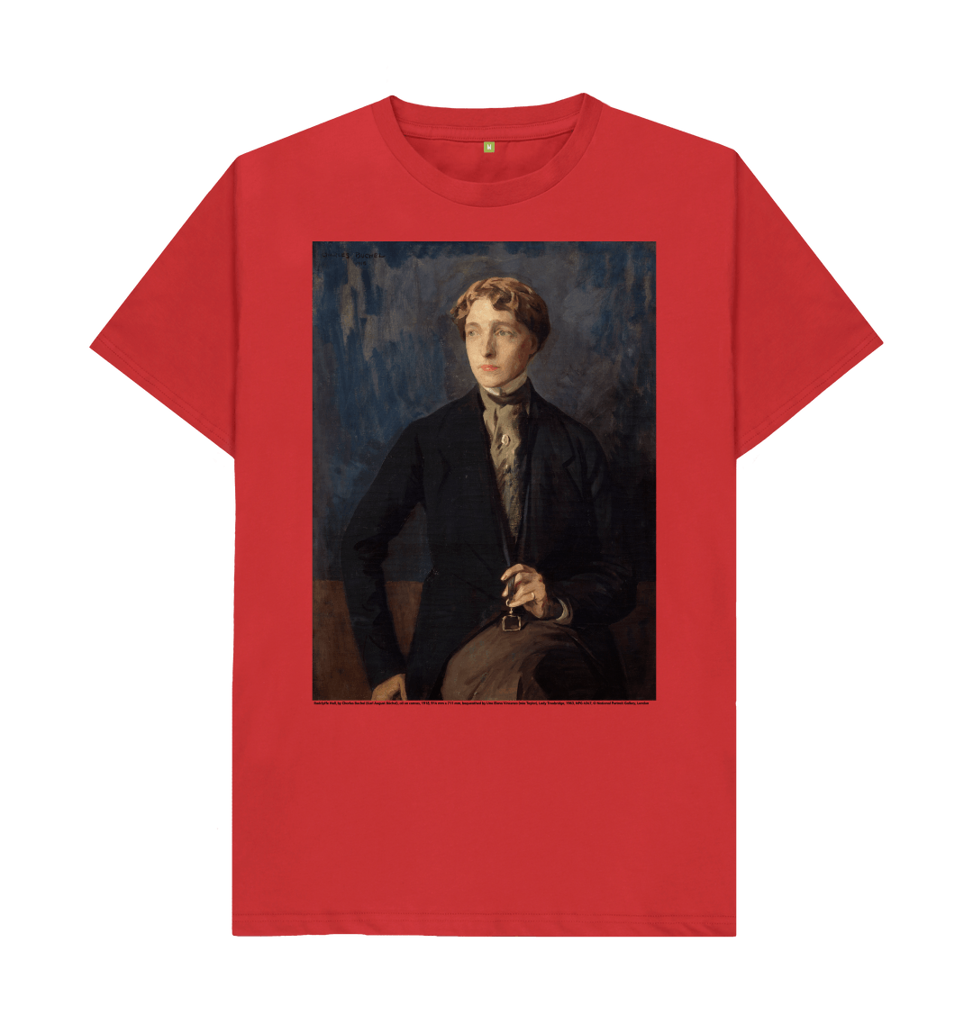 Red printed t shirt front