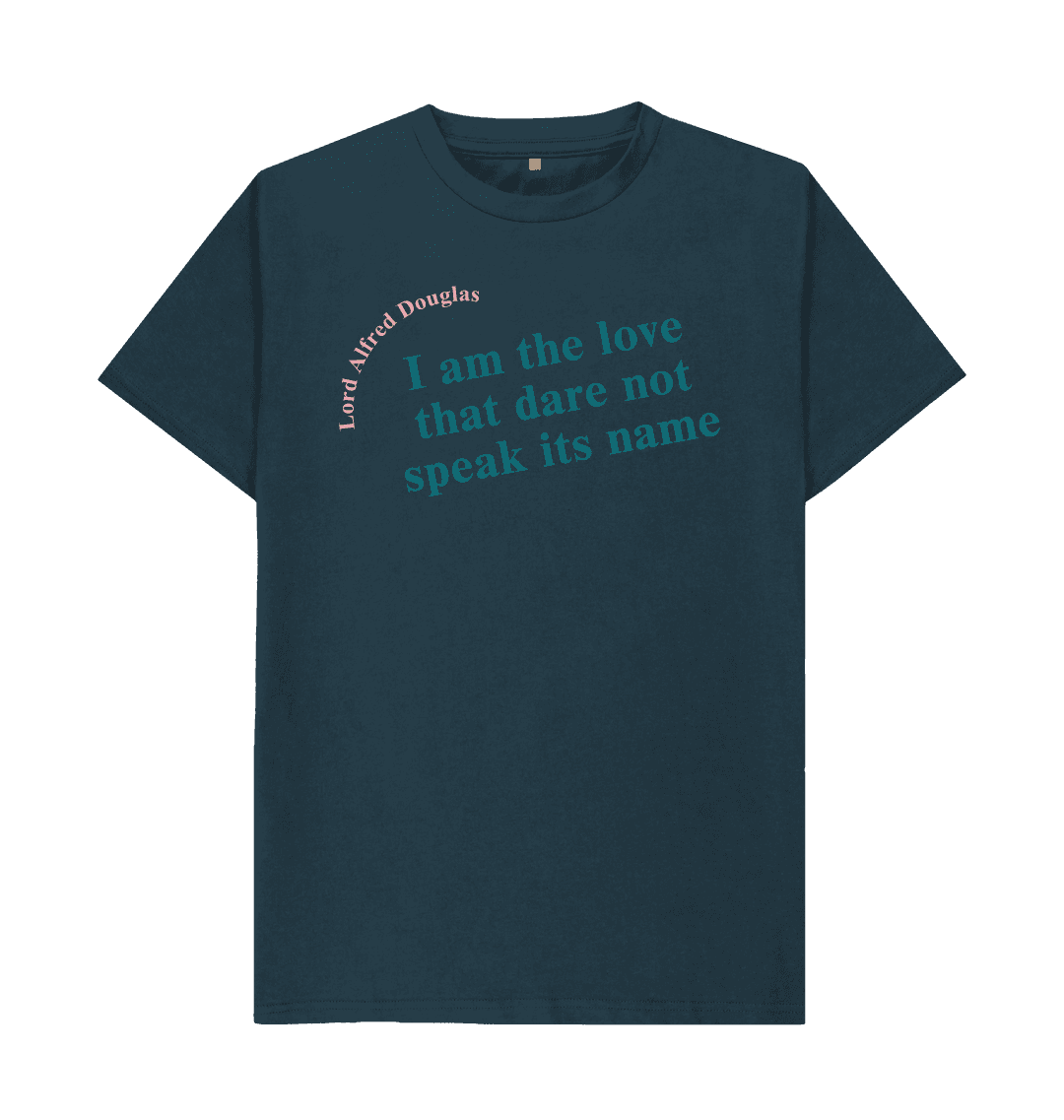 Denim blue printed t shirt front