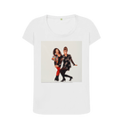 White Printed T-shirt Front