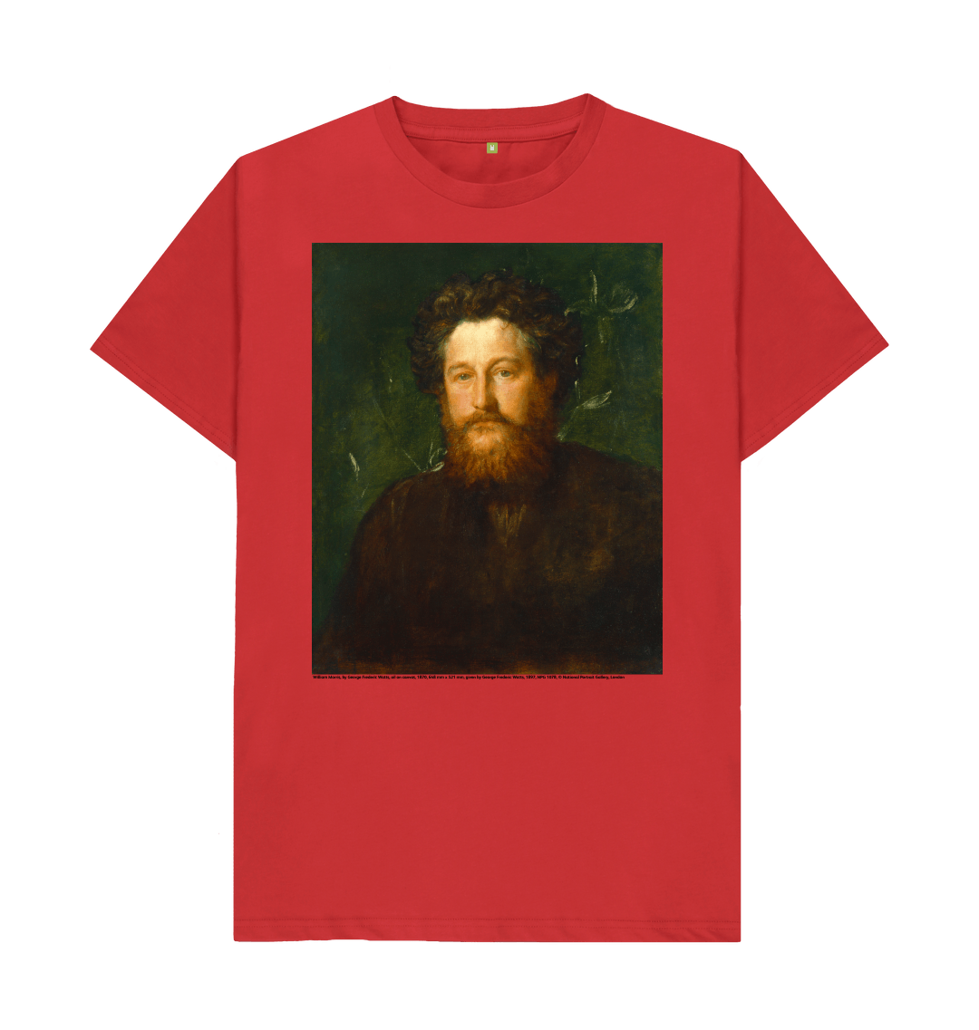 Red printed t shirt front