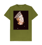 Moss Green Printed T-shirt Front
