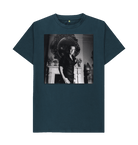Denim Blue Printed T-shirt Front