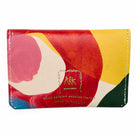 Colorful wallet with abstract design and 'ARK' branding on a white background
