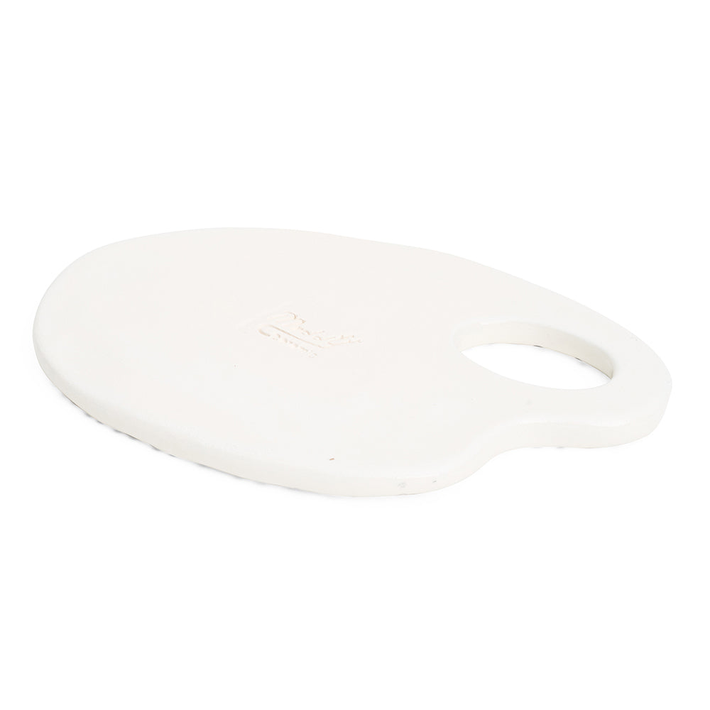 Handheld ceramic palette back