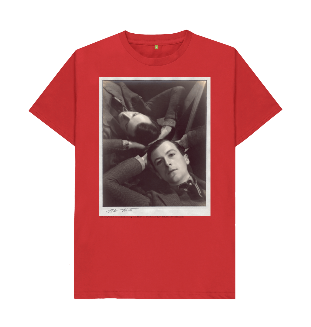 Red printed t shirt front