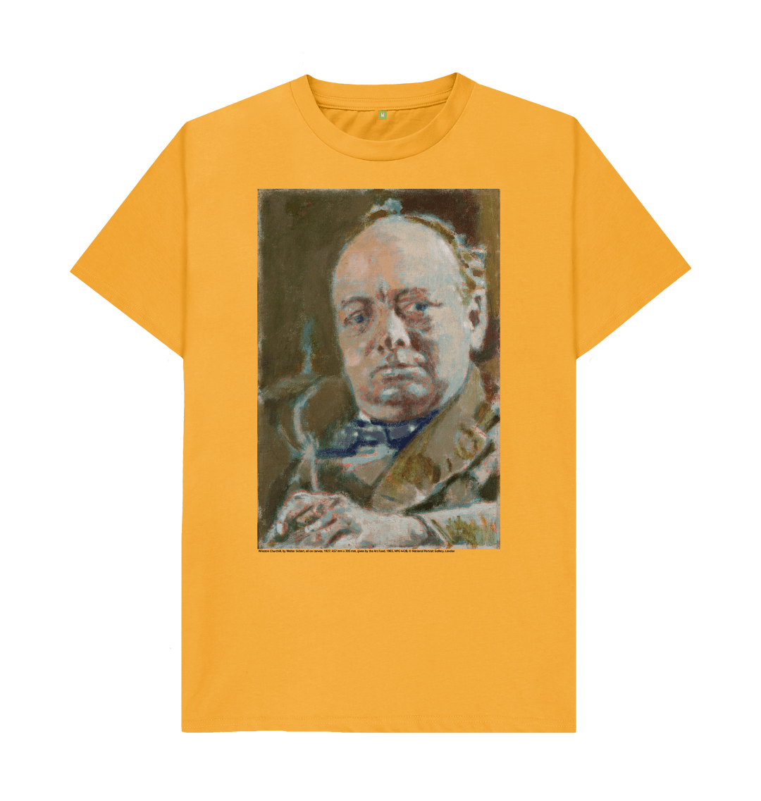 Mustard printed t shirt front