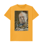 Mustard Printed T-shirt Front