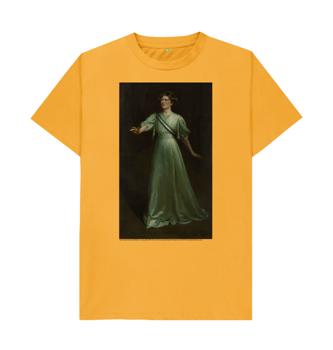 Mustard printed t shirt front