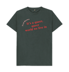 Dark Grey Printed T-shirt Front