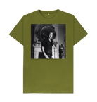Moss Green Printed T-shirt Front