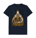 Navy Blue Printed T-shirt Front
