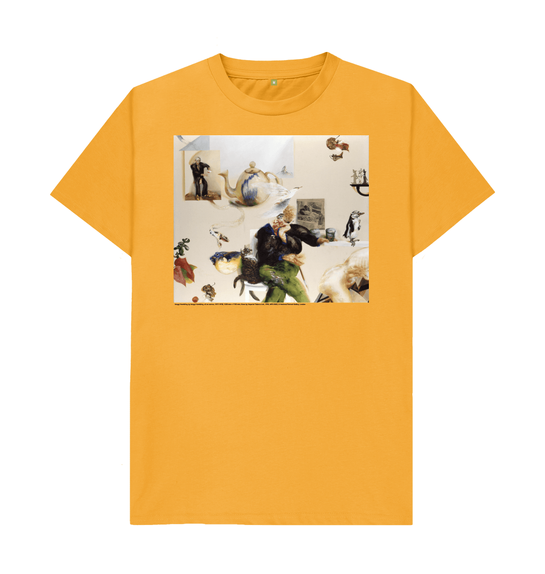Mustard printed t shirt front