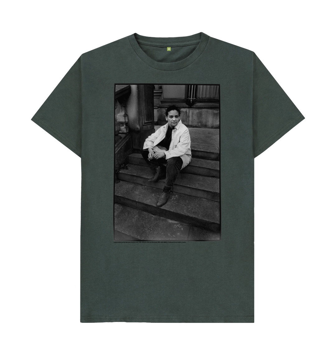 Dark grey printed t shirt front
