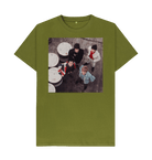Moss Green Printed T-shirt Front