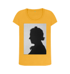 Mustard Printed T-shirt Front