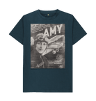 Denim Blue Printed T-shirt Front