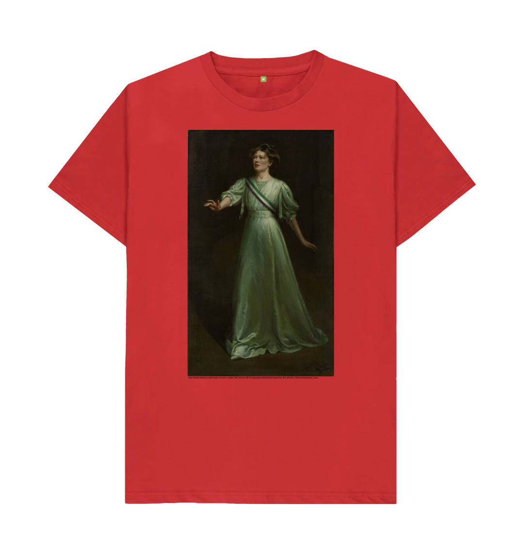 Red printed t shirt front