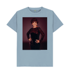 Stone Blue Printed T-shirt Front