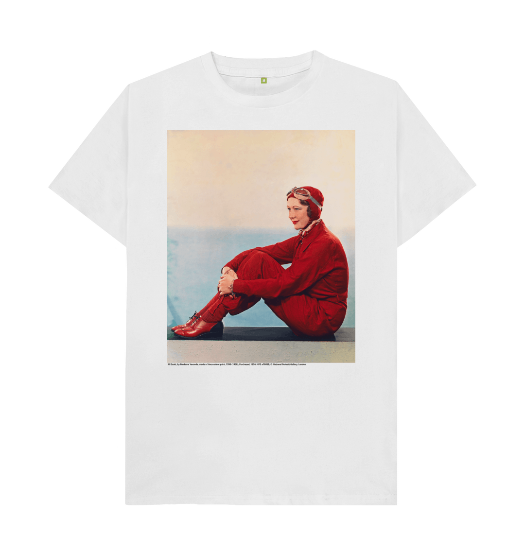 White printed t shirt front