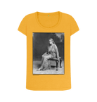Mustard Printed T-shirt Front