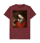 Red Wine Printed T-shirt Front