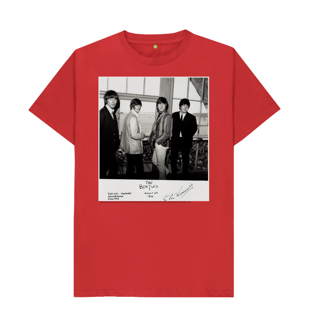 Red printed t shirt front