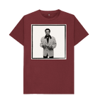 Red Wine Printed T-shirt Front