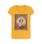 Mustard Printed T-shirt Front