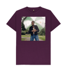 Purple Printed T-shirt Front