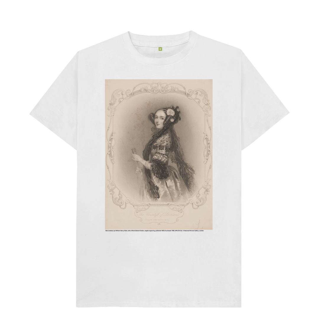 White printed t shirt front