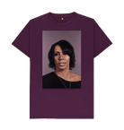 Purple Printed T-shirt Front
