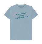 Stone Blue Printed T-shirt Front