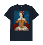 Navy Blue Printed T-shirt Front